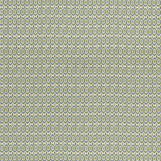 G P & J BAKER BP11077.1.0 TIGRIS EMERALD/BLUE Fabric - Eade's Wallpaper