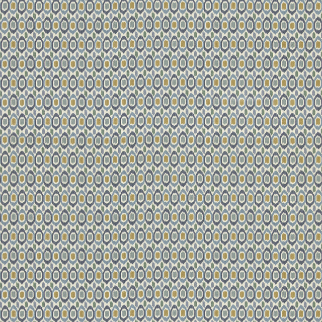 G P & J BAKER BP11077.2.0 TIGRIS BLUE Fabric - Eade's Wallpaper