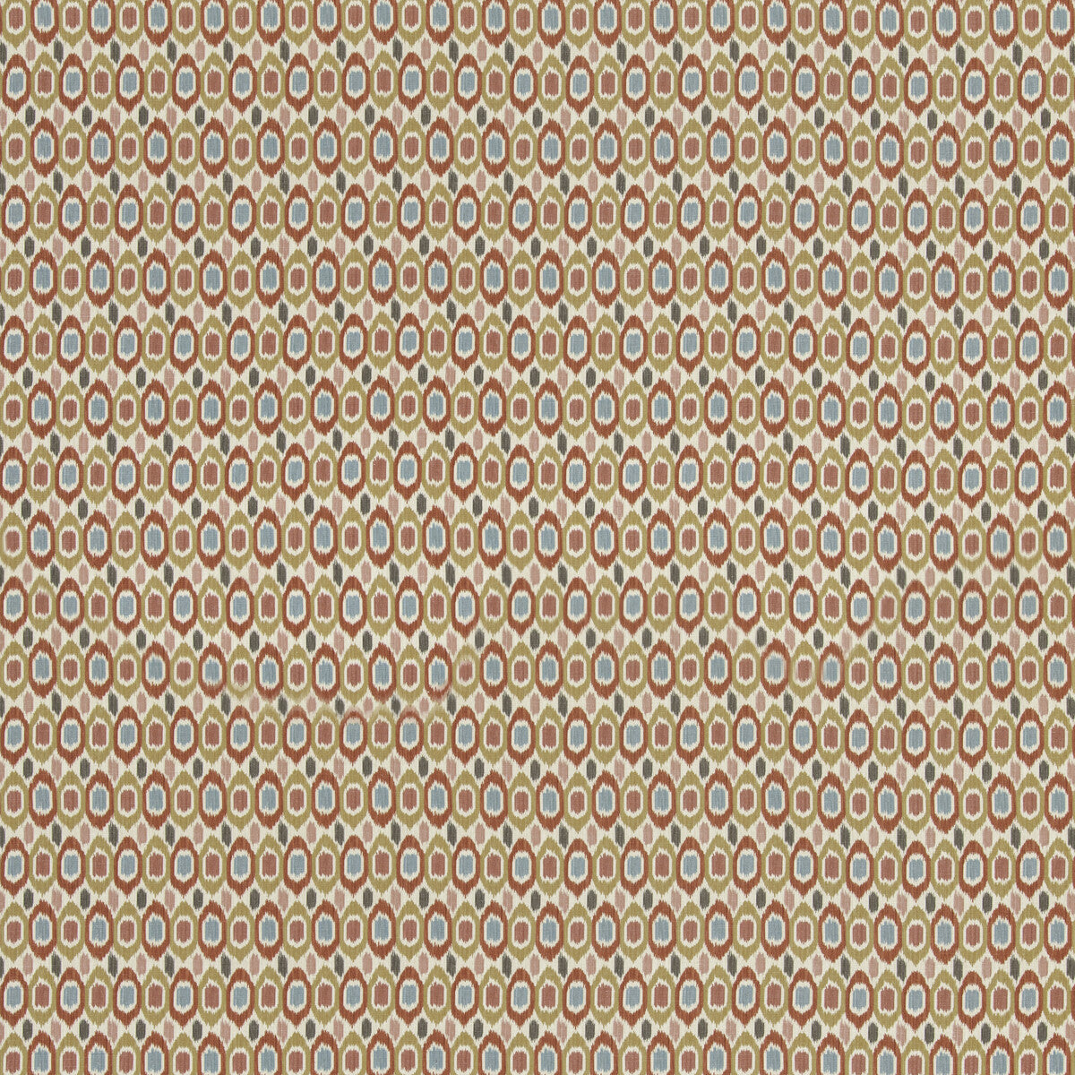 G P & J BAKER BP11077.4.0 TIGRIS RED/OCHRE Fabric - Eade's Wallpaper