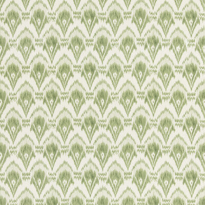 G P & J BAKER BP11078.1.0 ZARABAND GREEN Fabric - Eade's Wallpaper