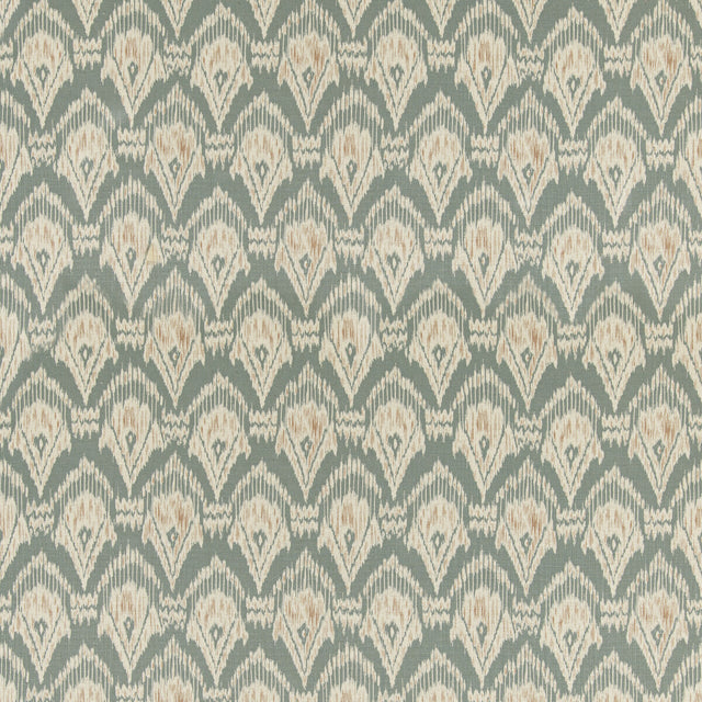 G P & J BAKER BP11079.1.0 ZARABAND TEXTURE TEAL/SPICE Fabric - Eade's Wallpaper