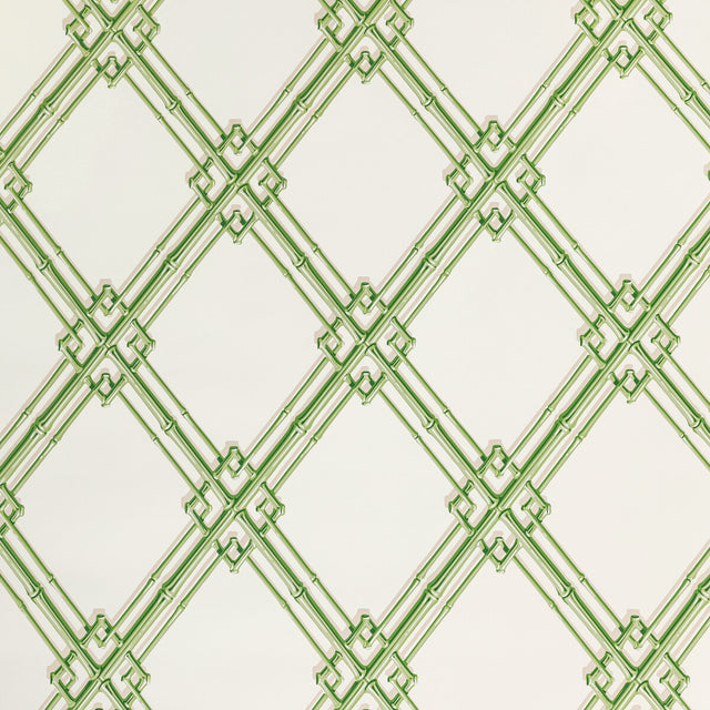 BRUNSCHWIG & FILS BR-69411.3.0 TREILLAGE DE BAMBOU LEAF Wallpaper - Eade's Wallpaper
