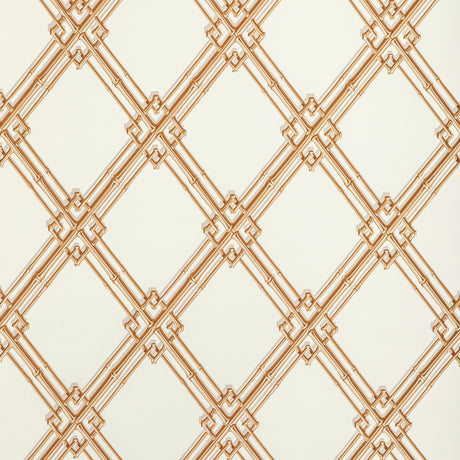BRUNSCHWIG & FILS BR-69411.4.0 TREILLAGE DE BAMBOU GOLD Wallpaper - Eade's Wallpaper
