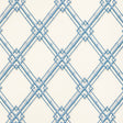 BRUNSCHWIG & FILS BR-69411.5.0 TREILLAGE DE BAMBOU BLUE Wallpaper - Eade's Wallpaper