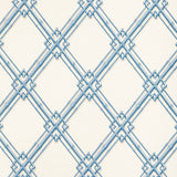 BRUNSCHWIG & FILS BR-69411.5.0 TREILLAGE DE BAMBOU BLUE Wallpaper - Eade's Wallpaper