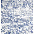 BRUNSCHWIG & FILS BR-69504.222.0 ZARAFA BLUE Wallpaper - Eade's Wallpaper