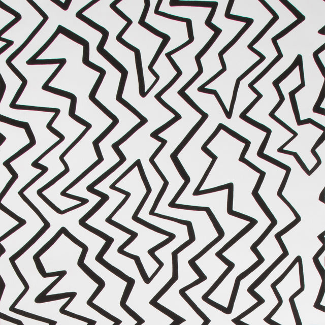 BRUNSCHWIG & FILS BR-69539.970.0 STACCATO ON PAPER BLACK ON WHITE Wallpaper - Eade's Wallpaper