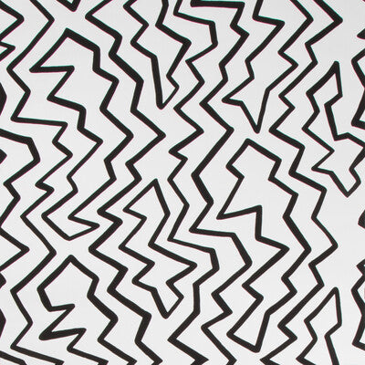BRUNSCHWIG & FILS BR-69539.970.0 STACCATO ON PAPER BLACK ON WHITE Wallpaper - Eade's Wallpaper