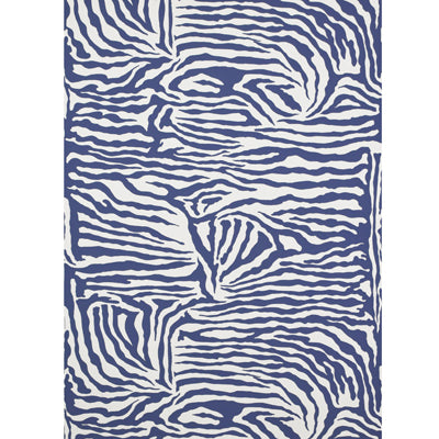 BRUNSCHWIG & FILS BR-69551.279.0 ASHANTI ON PAPER BLUEBERRY Wallpaper - Eade's Wallpaper