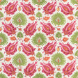 BRUNSCHWIG & FILS BR-700020.7312.0 KASHMIRI LINEN PRINT PINK/GREEN Fabric - Eade's Wallpaper