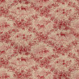 BRUNSCHWIG & FILS BR-70416.166.0 ON POINT COTTON PRINT RED Fabric - Eade's Wallpaper