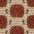 BRUNSCHWIG & FILS BR-71110.08.0 SAMARKAND COTTON AND LINEN PRINT BROWN ON BEIGE Fabric - Eade's Wallpaper