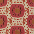 BRUNSCHWIG & FILS BR-71110.119.0 SAMARKAND COTTON AND LINEN PRINT DUSTY ROSE/RUST Fabric - Eade's Wallpaper