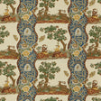 BRUNSCHWIG & FILS BR-71557.222.0 PLOUGASTEL LINEN & COTTON PRINT BLUE Fabric - Eade's Wallpaper