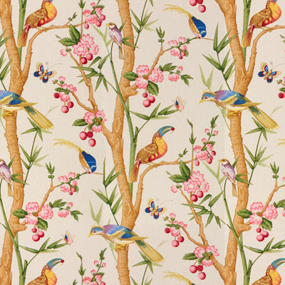 BRUNSCHWIG & FILS BR-71622.03.0 TOUCANS BEIGE Fabric - Eade's Wallpaper