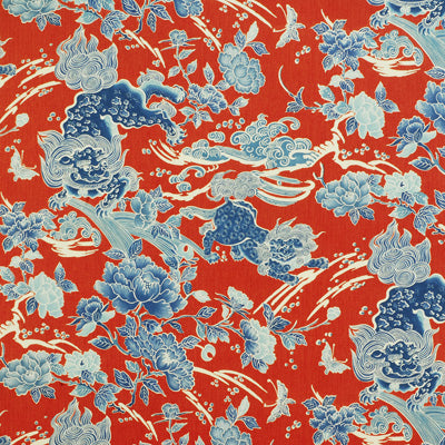 BRUNSCHWIG & FILS BR-79086.143.0 SHISHI POPPY Fabric - Eade's Wallpaper