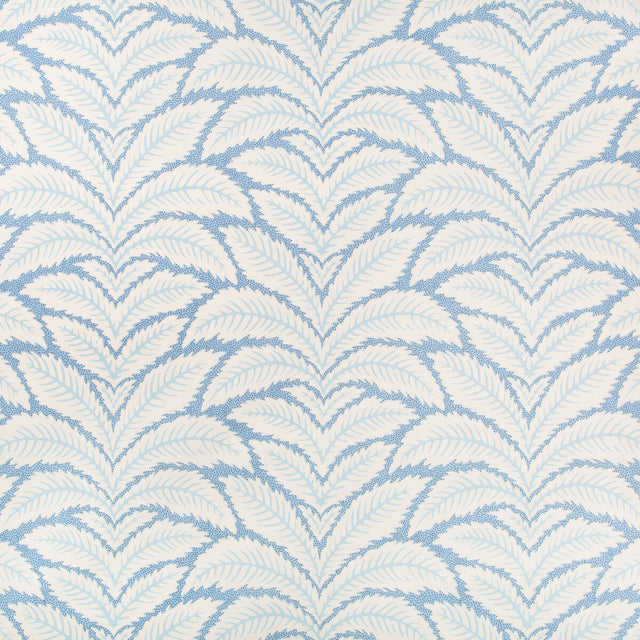 BRUNSCHWIG & FILS BR-79204.222.0 TALAVERA COTTON AND LINEN PRINT B LUE Fabric - Eade's Wallpaper