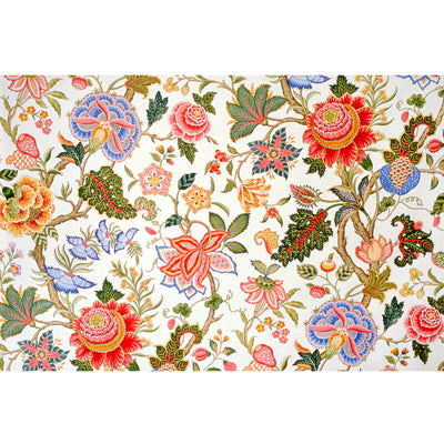 BRUNSCHWIG & FILS BR-79329.010.0 NIZAM COTTON PRINT ECRU Fabric - Eade's Wallpaper