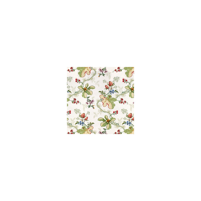 BRUNSCHWIG & FILS BR-79355.000.0 FABRIANO COTTON AND LINEN PRINT WHITE Fabric - Eade's Wallpaper