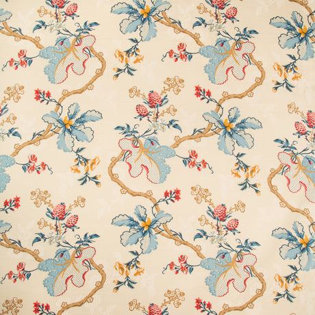 BRUNSCHWIG & FILS BR-79355.195.0 FABRIANO COTTON AND LINEN PRINT CREAM Fabric - Eade's Wallpaper