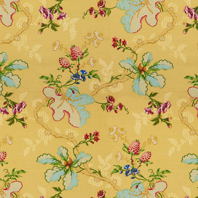 BRUNSCHWIG & FILS BR-79355.309.0 FABRIANO COTTON AND LINEN PRINT MAIZE Fabric - Eade's Wallpaper