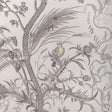BRUNSCHWIG & FILS BR-79431.11.0 BIRD AND THISTLE COTTON PRINT GRAY Fabric - Eade's Wallpaper