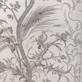BRUNSCHWIG & FILS BR-79431.11.0 BIRD AND THISTLE COTTON PRINT GRAY Fabric - Eade's Wallpaper