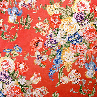BRUNSCHWIG & FILS BR-79481.166.0 HASTINGS BOUQUET RED Fabric - Eade's Wallpaper