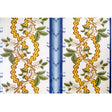 BRUNSCHWIG & FILS BR-79510.247.0 JOSSELIN COTTON AND LINEN PRINT LAGOON AND OCHRE Fabric - Eade's Wallpaper
