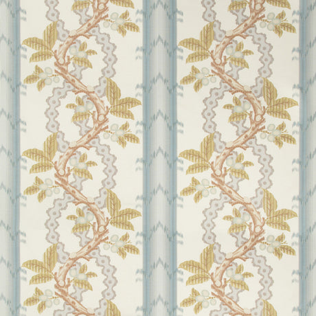 BRUNSCHWIG & FILS BR-79510.511.0 JOSSELIN COTTON AND LINEN PRINT SLATE/GREY Fabric - Eade's Wallpaper