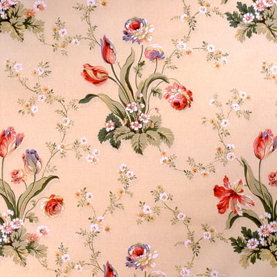 BRUNSCHWIG & FILS BR-79599.315.0 ODE TO SPRING COTTON & LINEN PRINT SOLEIL Fabric - Eade's Wallpaper