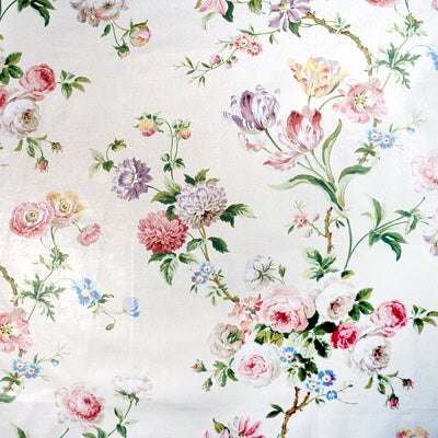 BRUNSCHWIG & FILS BR-79602.014.0 BIEN-AIMEE COTTON PRINT VANILLA Fabric - Eade's Wallpaper