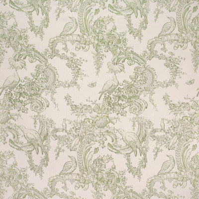 BRUNSCHWIG & FILS BR-79642.406.0 ROCAILLE FLORAL COTTON PRINT MOSS Fabric - Eade's Wallpaper