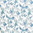 BRUNSCHWIG & FILS BR-79742.203.0 EDITH S REVERIE COTTON PRINT CAMAIEU BLUE Fabric - Eade's Wallpaper
