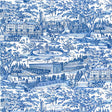 BRUNSCHWIG & FILS BR-79744.222.0 ZARAFA COTTON PRINT BLUE Fabric - Eade's Wallpaper