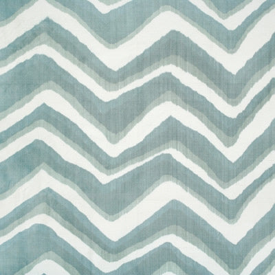 BRUNSCHWIG & FILS BR-79785.213.0 CHEVRON BAR SILK WARP PRINT WAVE Fabric - Eade's Wallpaper