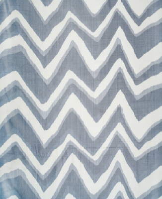 BRUNSCHWIG & FILS BR-79785.271.0 CHEVRON BAR SILK WARP PRINT MARINE Fabric - Eade's Wallpaper