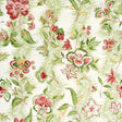BRUNSCHWIG & FILS BR-79789.634.0 MONSOON FLORAL LINEN & COTTON PRINT CORAL/LETTUCE Fabric - Eade's Wallpaper