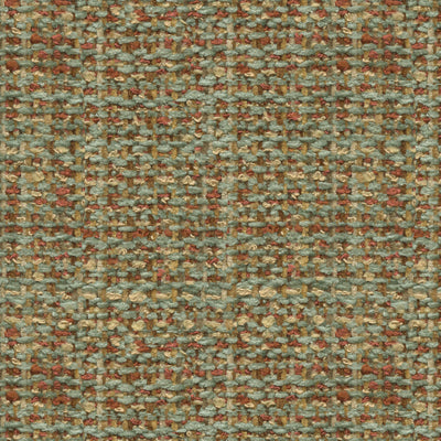 BRUNSCHWIG & FILS BR-800041.M41.0 BOUCLE TEXTURE JADE/CORAL Fabric - Eade's Wallpaper