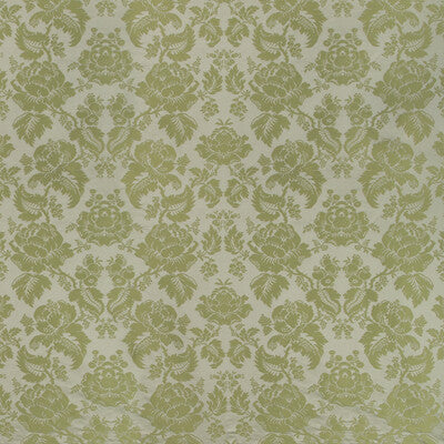 BRUNSCHWIG & FILS BR-81035.311.0 MOULINS DAMASK LICHEN Fabric - Eade's Wallpaper