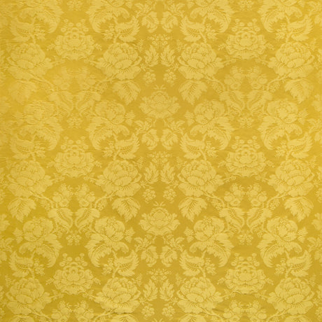 BRUNSCHWIG & FILS BR-81035.4.0 MOULINS DAMASK CANARY Fabric - Eade's Wallpaper
