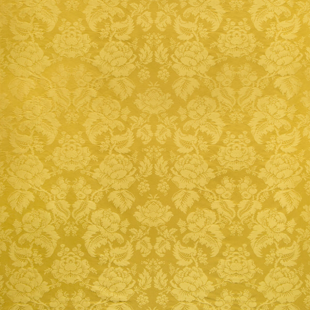 BRUNSCHWIG & FILS BR-81035.4.0 MOULINS DAMASK CANARY Fabric - Eade's Wallpaper