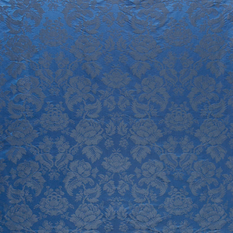 BRUNSCHWIG & FILS BR-81035.55.0 MOULINS DAMASK OCEAN Fabric - Eade's Wallpaper