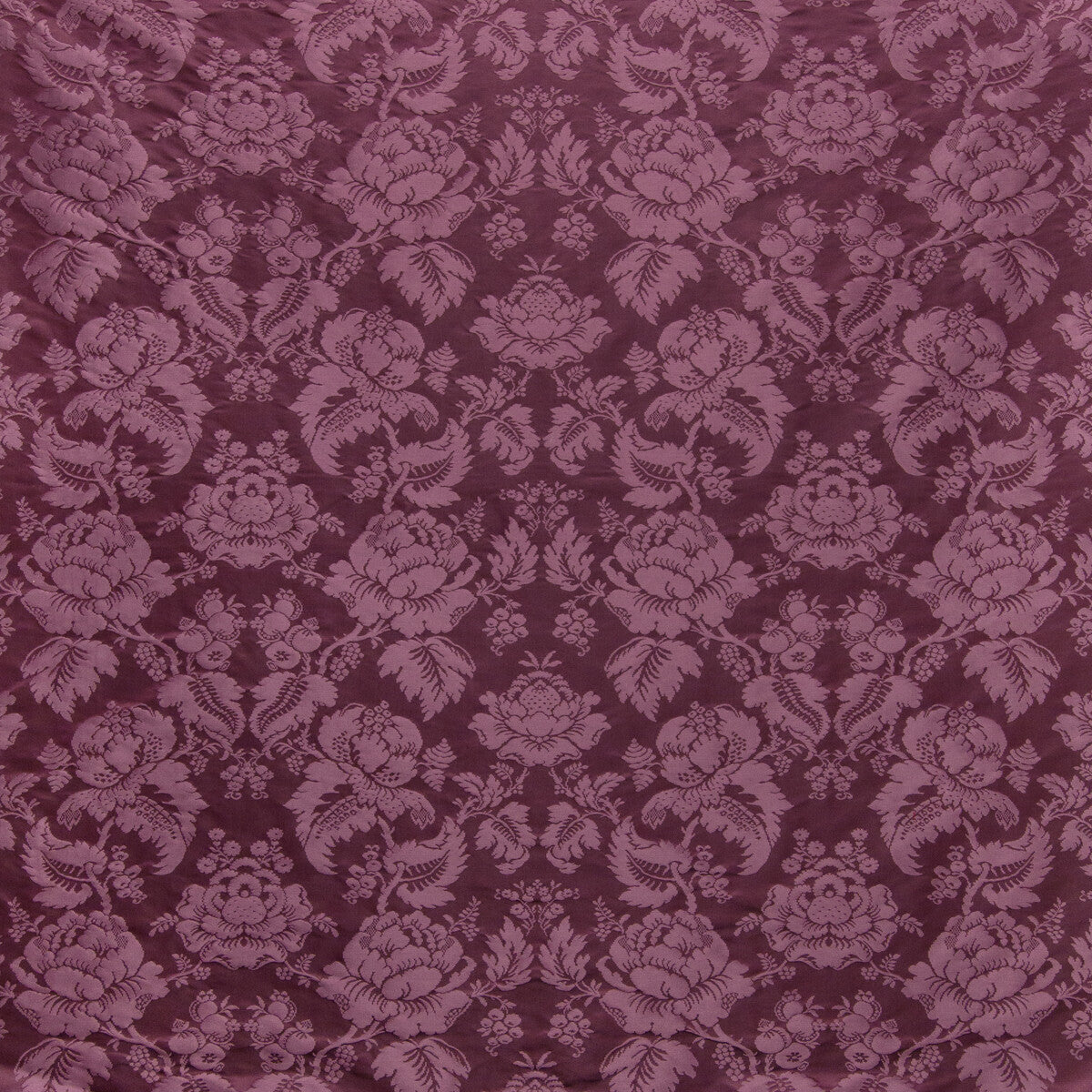 BRUNSCHWIG & FILS BR-81035.909.0 MOULINS DAMASK EGGPLANT Fabric - Eade's Wallpaper