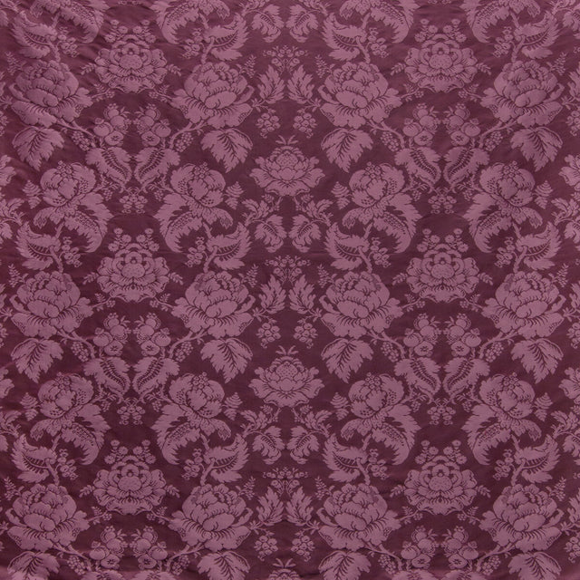 BRUNSCHWIG & FILS BR-81035.909.0 MOULINS DAMASK EGGPLANT Fabric - Eade's Wallpaper