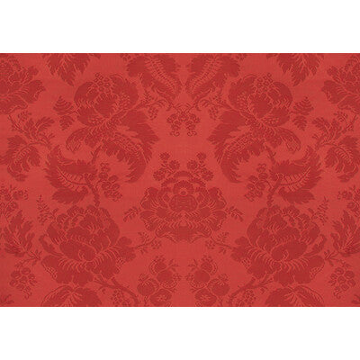 BRUNSCHWIG & FILS BR-81035.C.0 MOULINS DAMASK VIEUX ROUGE Fabric - Eade's Wallpaper