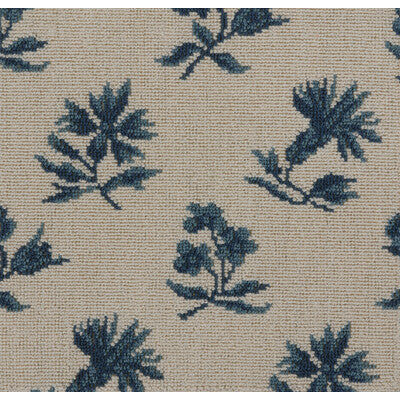 BRUNSCHWIG & FILS BR-82224.222.0 FLORIAN GROSPOINT BLUE Fabric - Eade's Wallpaper