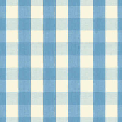 BRUNSCHWIG & FILS BR-89149.15.0 CARSTEN CHECK FRENCH BLUE Fabric - Eade's Wallpaper