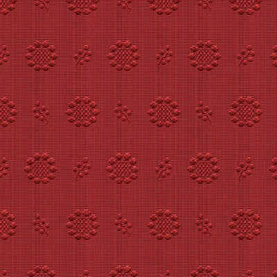 BRUNSCHWIG & FILS BR-89489.169.0 CHANDLER FIGURED WOVEN RED CURRANT Fabric - Eade's Wallpaper