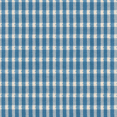 BRUNSCHWIG & FILS BR-89505.244.0 HALSEY COTTON CHECK OXFORD BLUE Fabric - Eade's Wallpaper